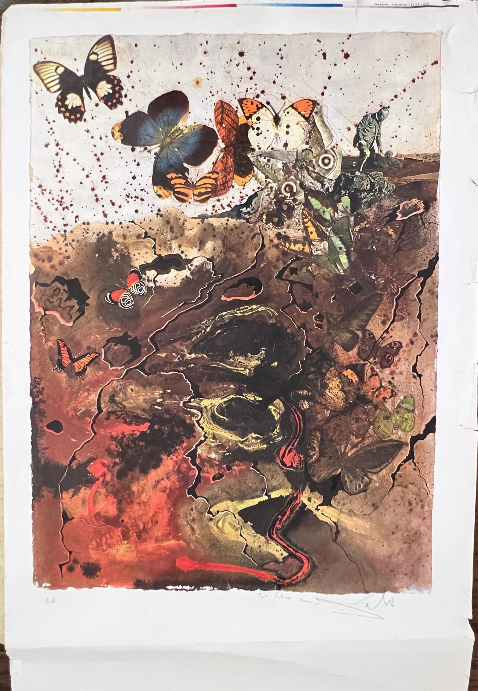 Abstract Dark with Butterflies by Dali (1 of 1)