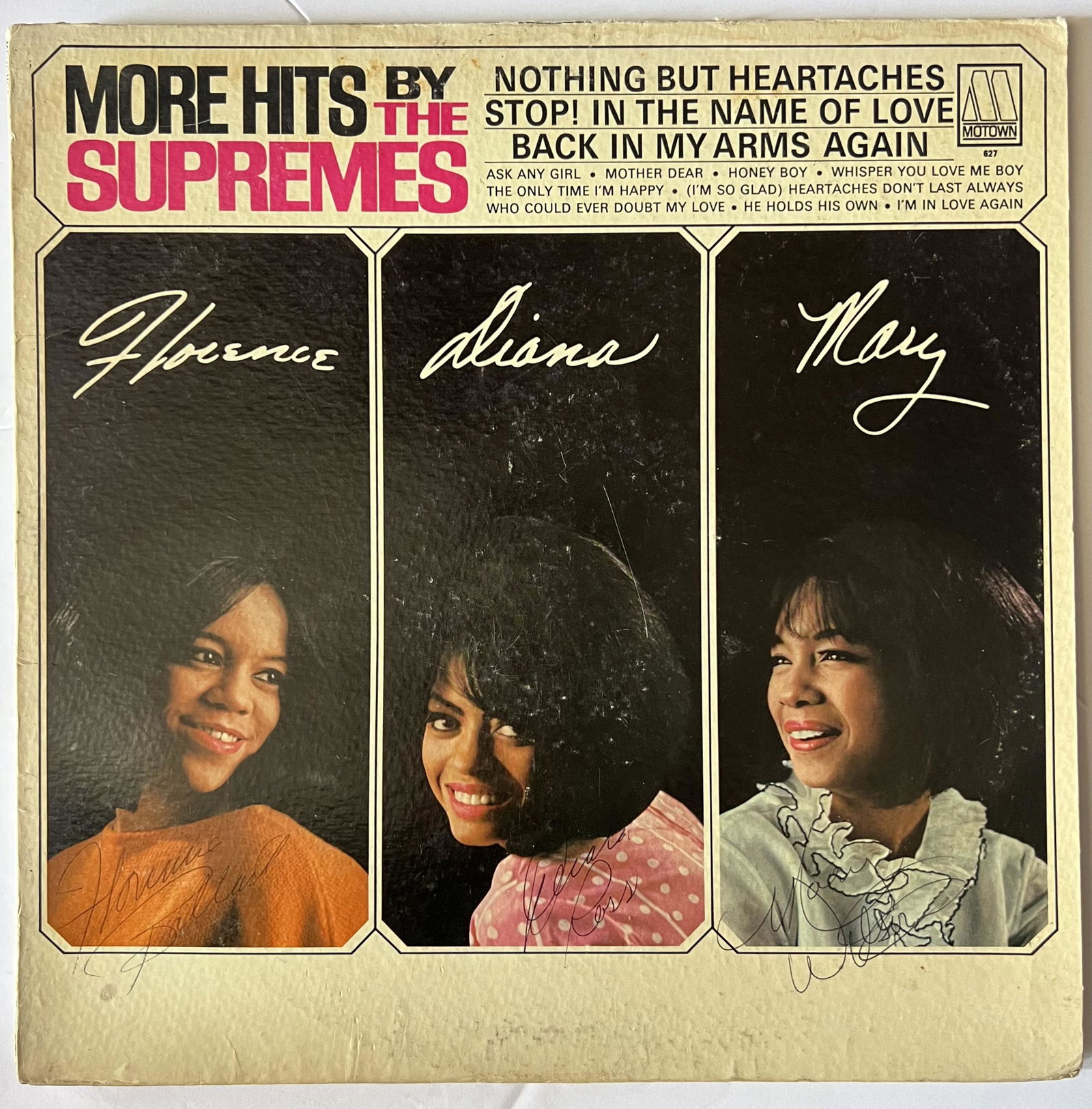 Signed The Supremes More Hits Album Cover (1 of 2)