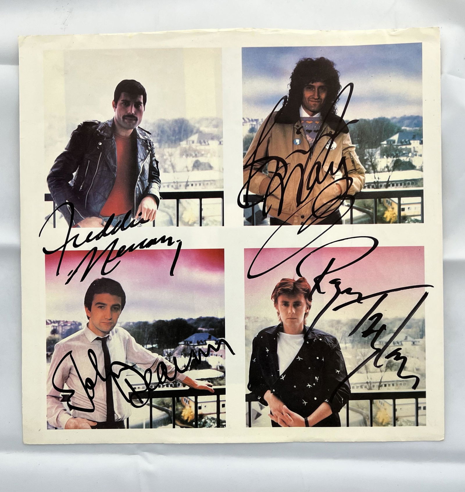Signed Queen The Game Liner Album Sleeve (1 of 2)