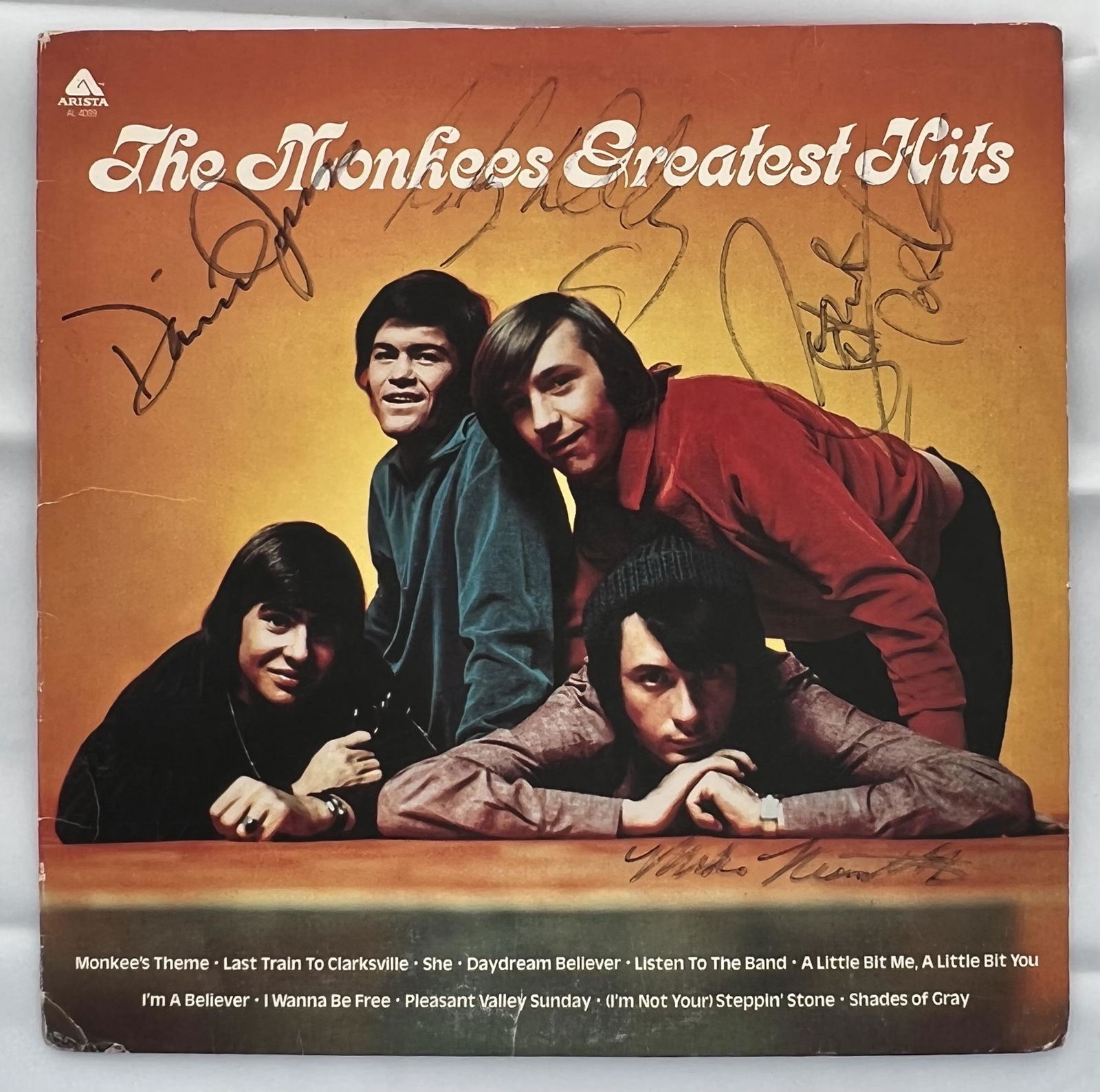 Signed The Monkees Album Cover (1 of 2)