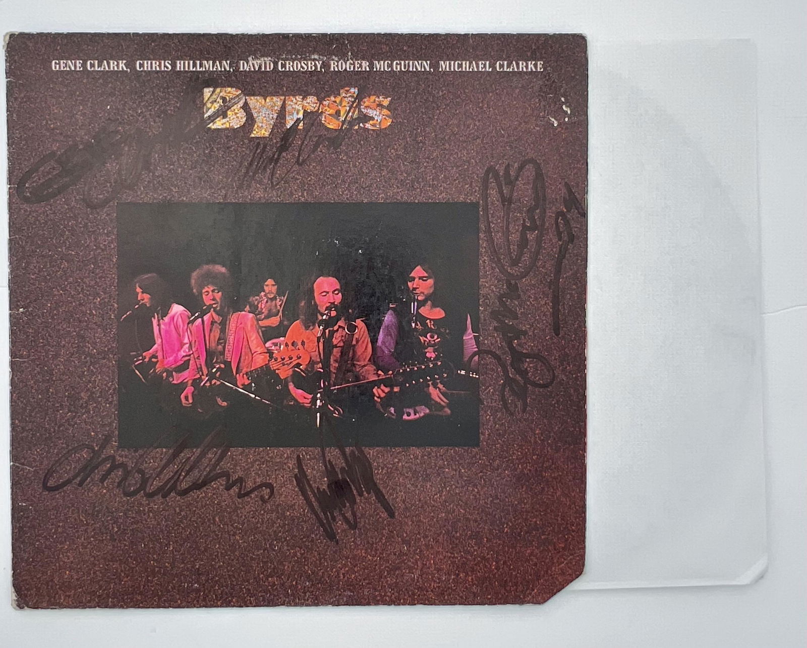 Signed Byrds Reunion Album w Record (1 of 2)