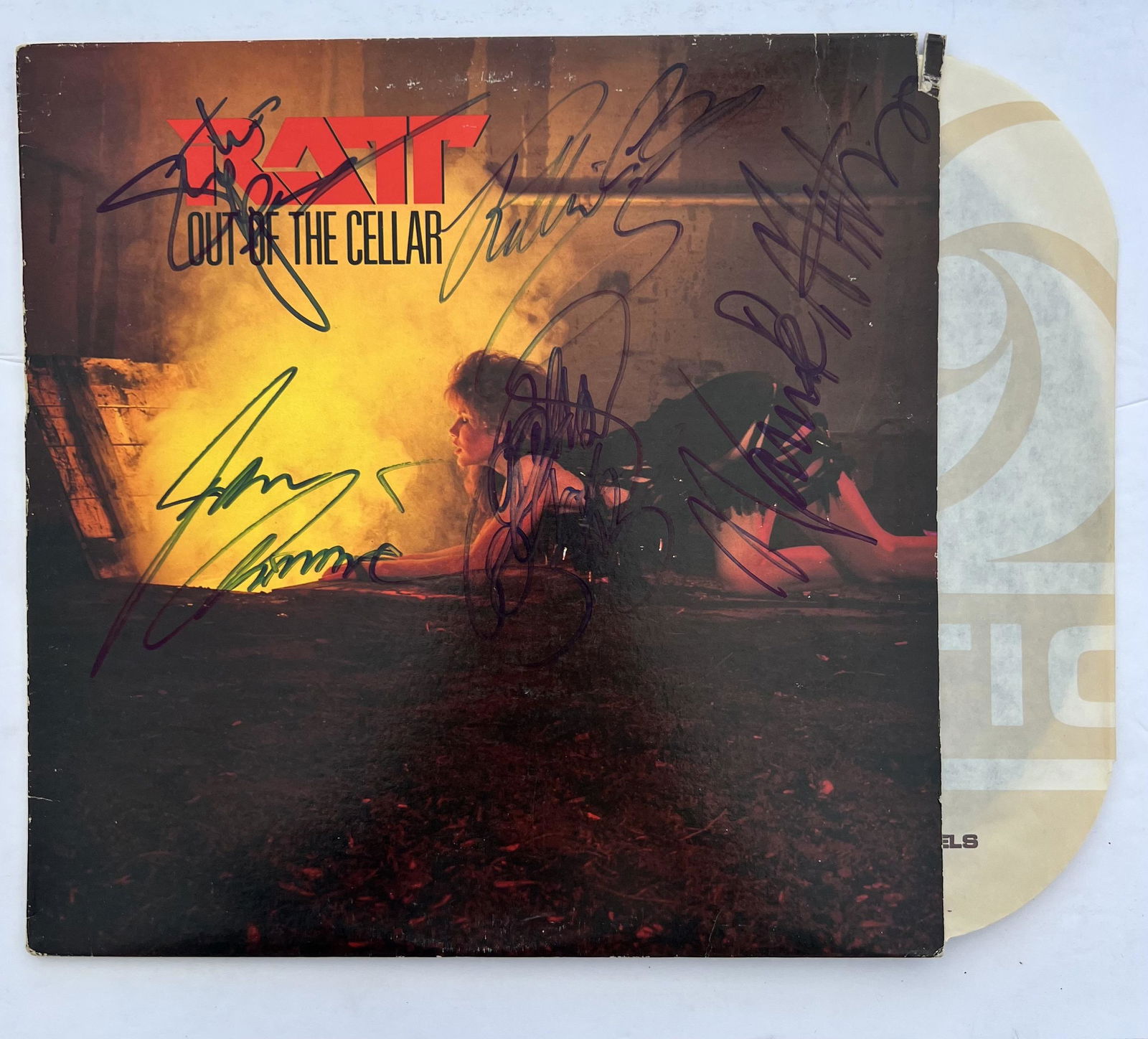 Signed RATT Out of the Cellar LP Record (1 of 2)