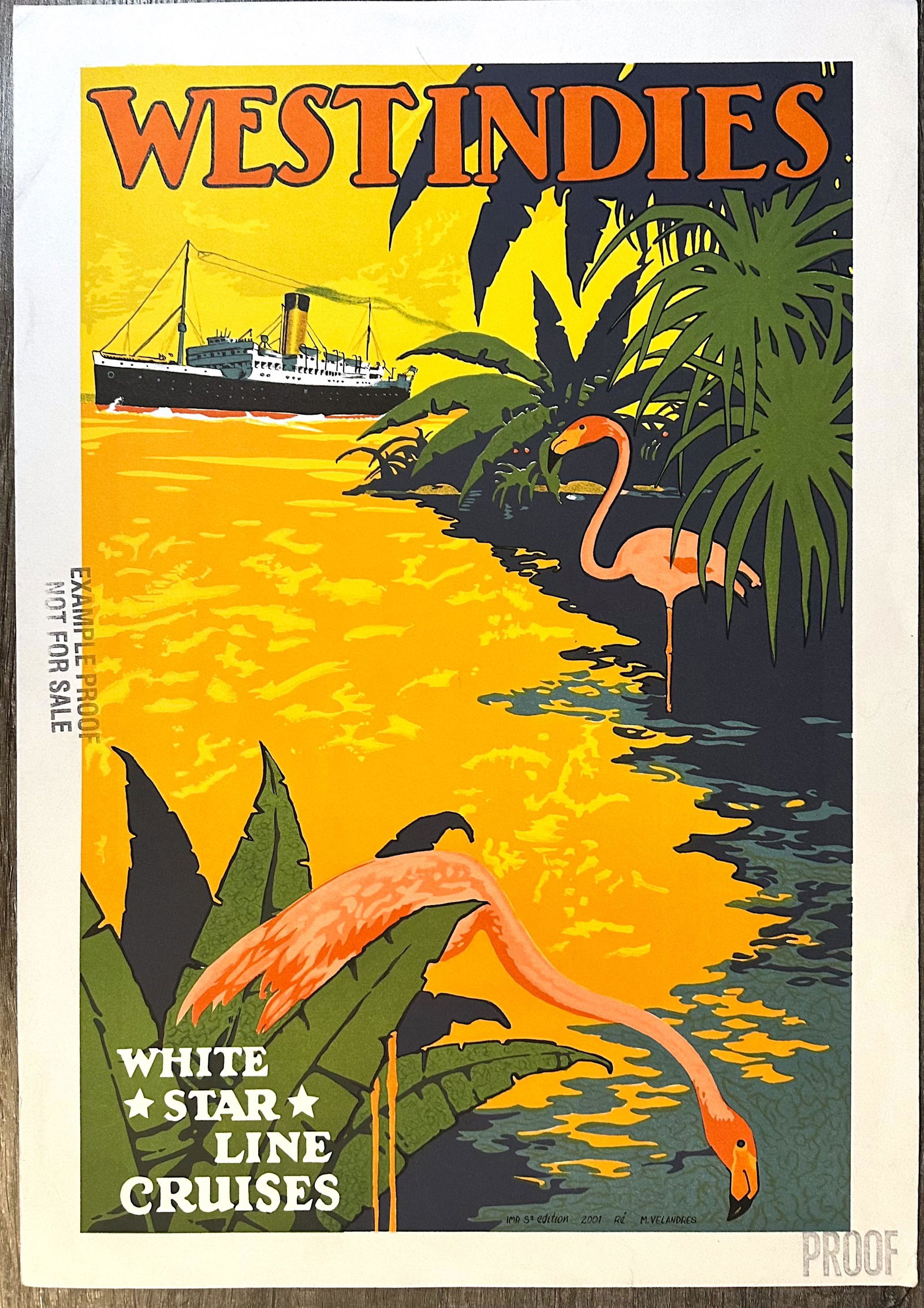White Star Line West Indies Ad Proof (1 of 2)