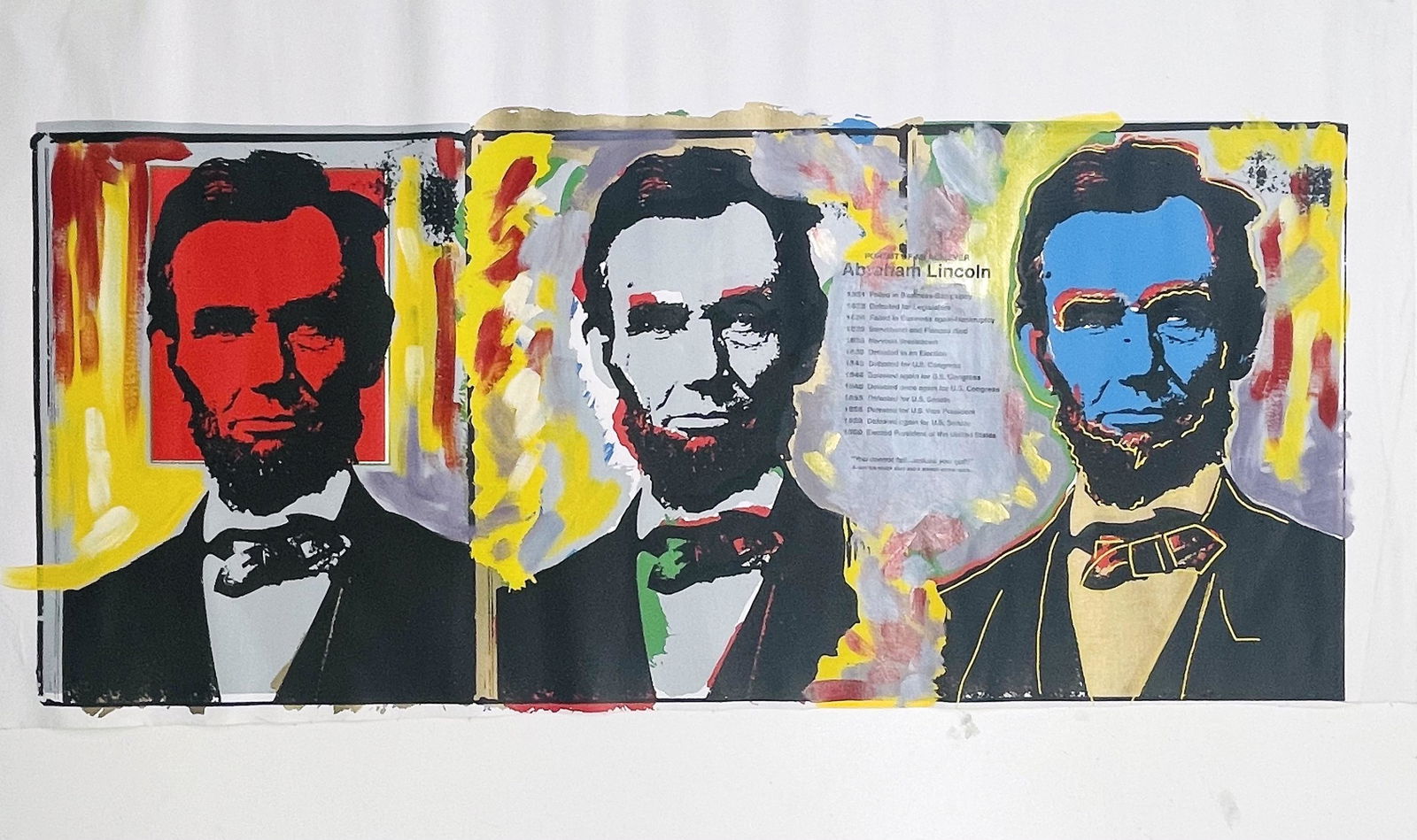 Three Faces of Abe by Steve Kaufman (1 of 1)