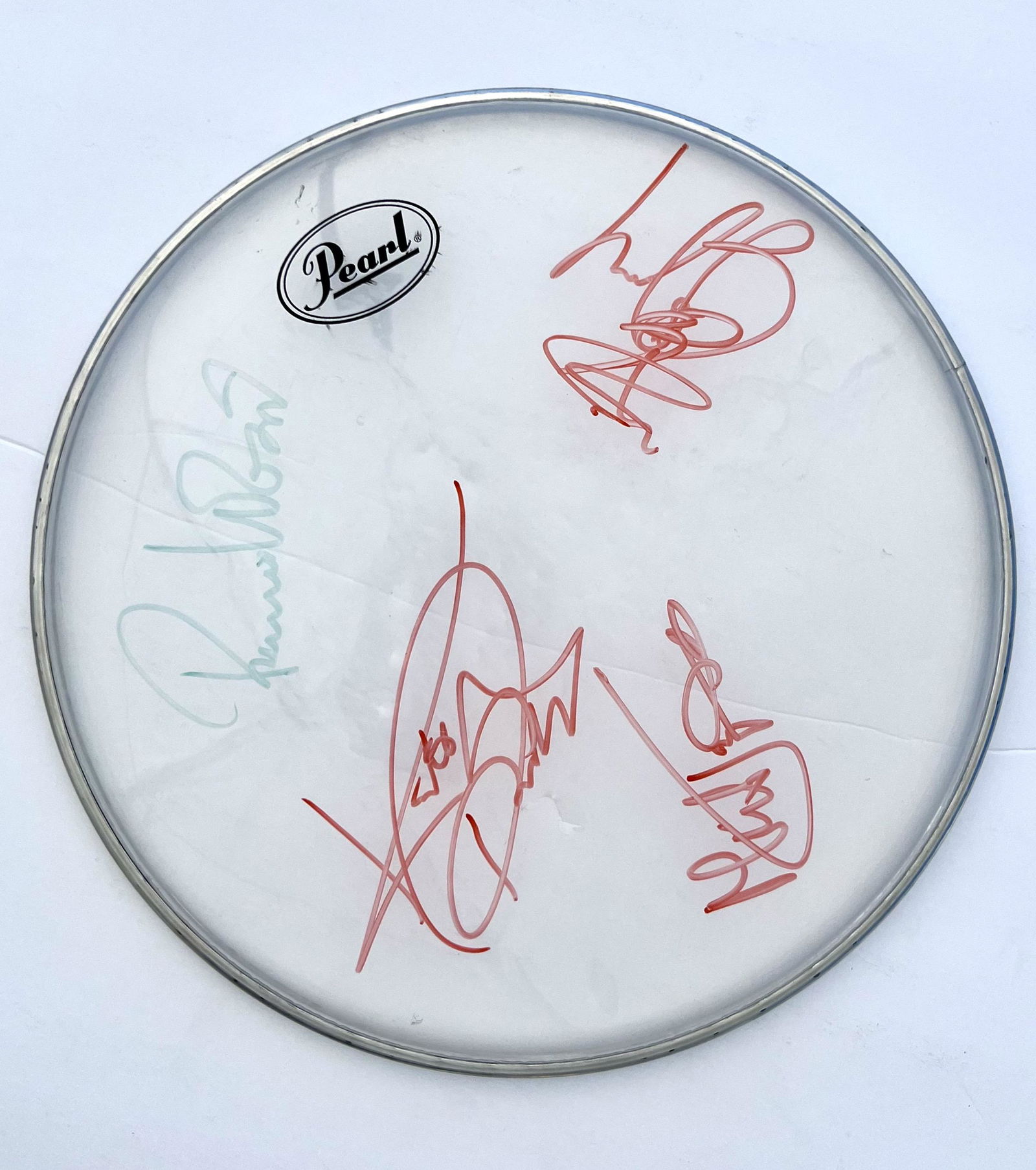 Signed The Rolling Stones Remo Drumhead (1 of 1)