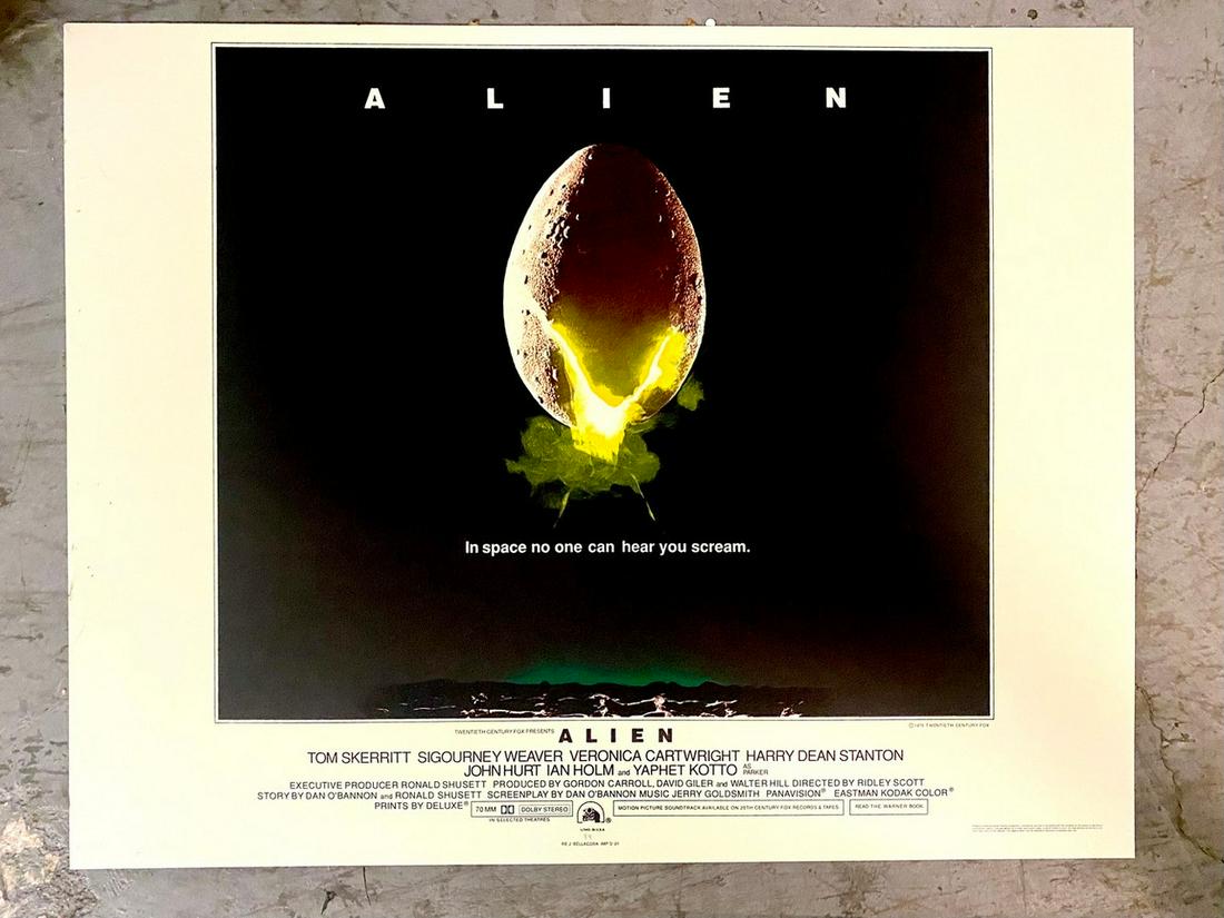 Alien 1979 Half Sheet Movie Poster Lithograph (1 of 1)
