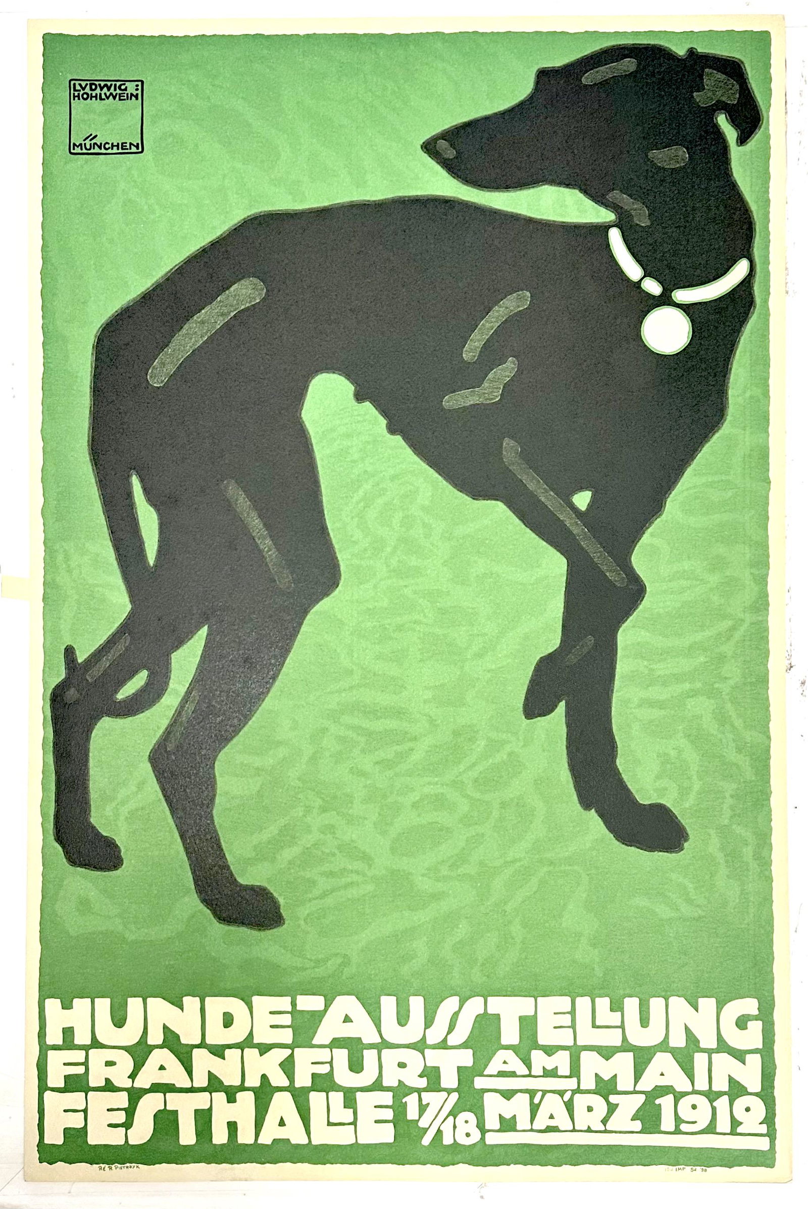 Hunde Ausstellung Whippet by Ludwig Hohlwein (1 of 2)