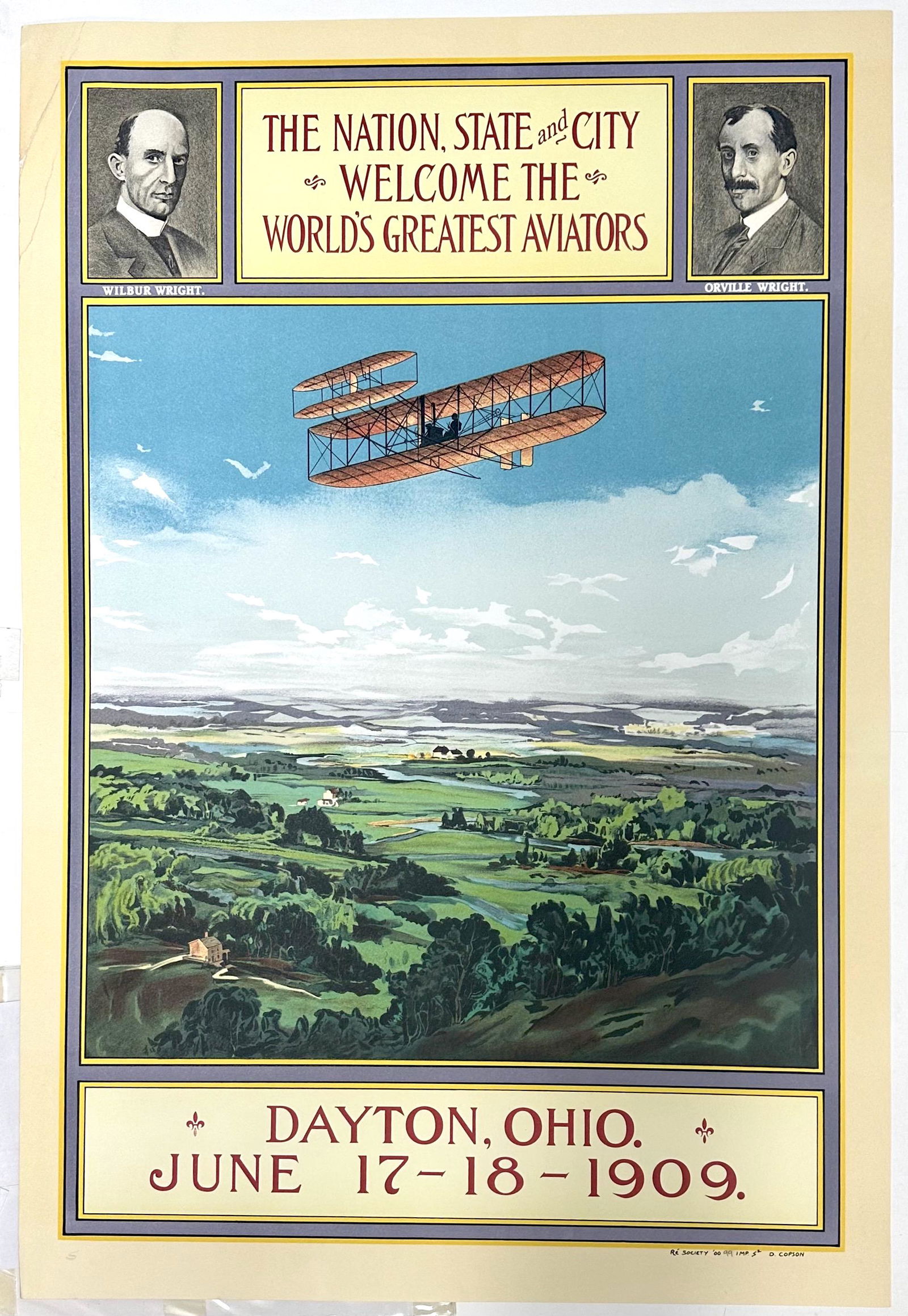 The Wright Brothers Homecoming by Walker Lithography Company (1 of 1)