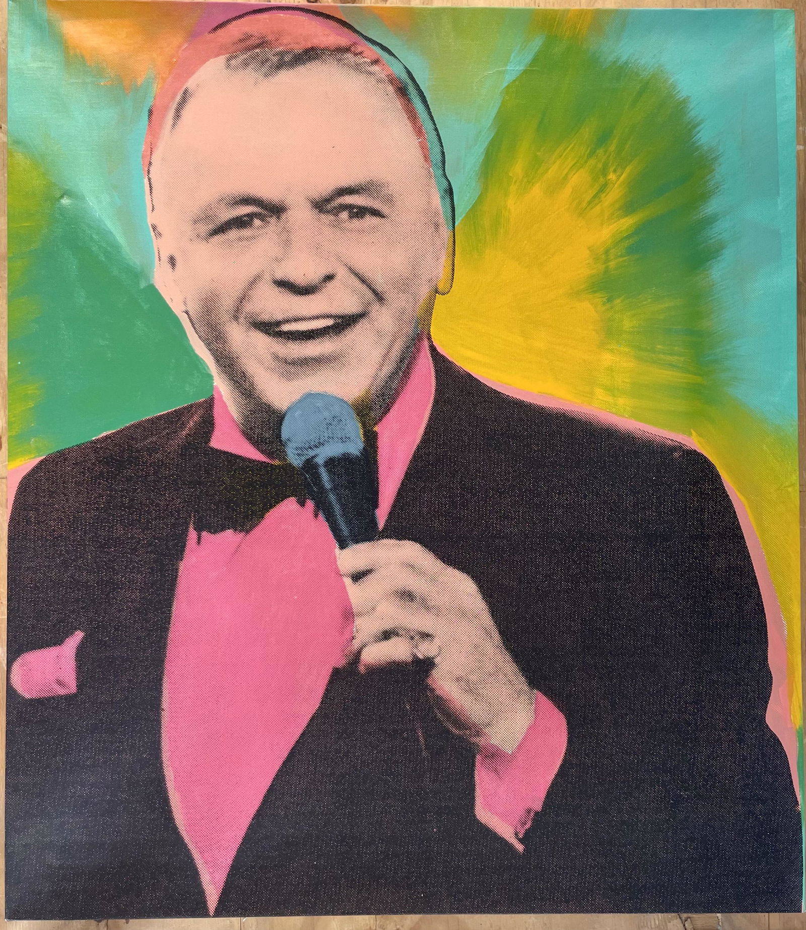Frank Sinatra Singing by Steve Kaufman (1 of 2)
