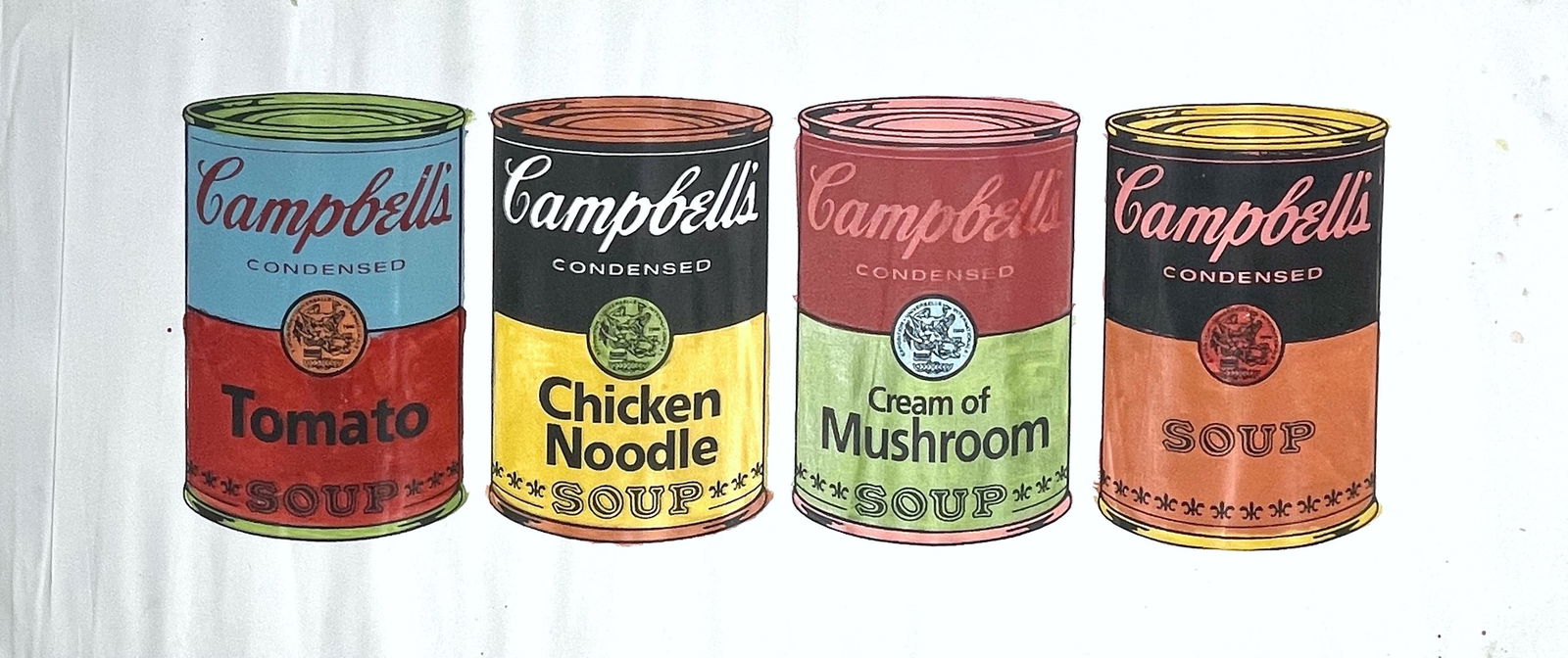4 Campbells Soup Cans by Steve Kaufman (1 of 2)