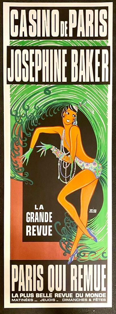 Casino de Paris Josephine Baker Advertising by Zig (1 of 2)