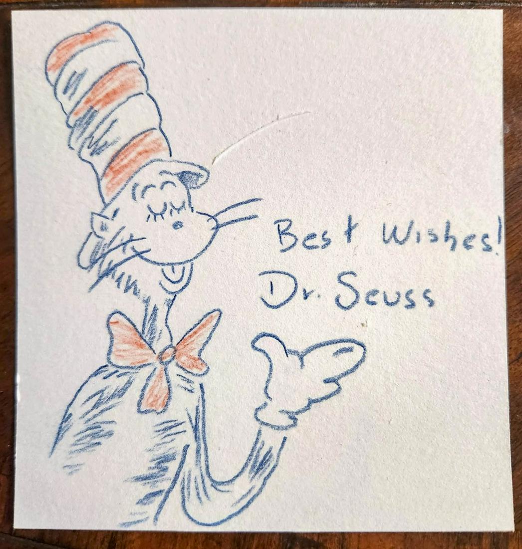 Cat In The Hat Sketch by Dr Seuss (1 of 1)