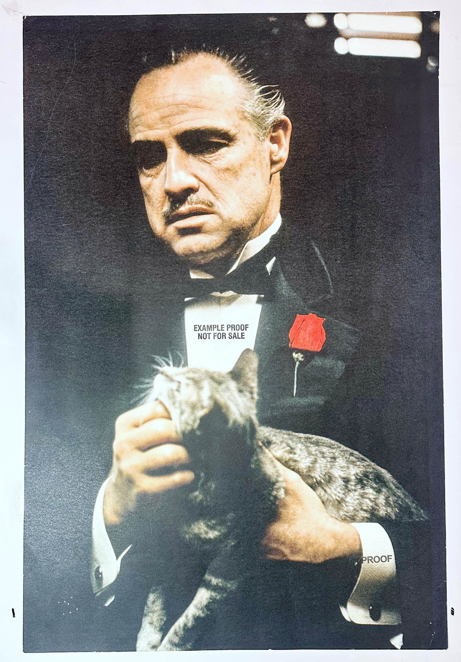 PROOF The Godfather's Cat by Steve Schapiro: PROOF The Godfather I, Godfather's Cat by Steve SchapiroThe image was originally created by the artist Steve Schapiro as a photograph. The artist was the official still photographer for the movie