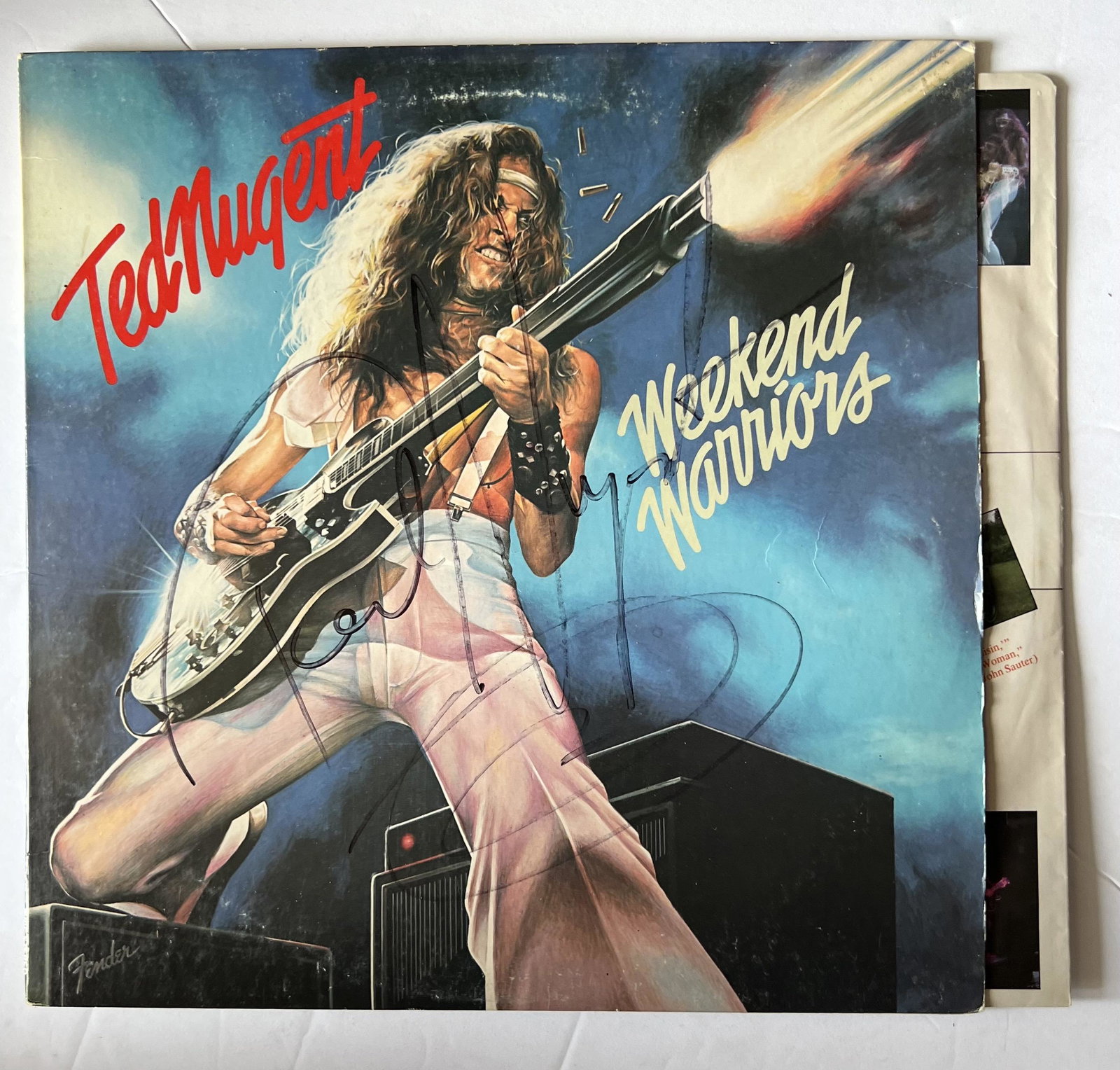 Signed Ted Nugent Weekend Warriors LP (1 of 2)