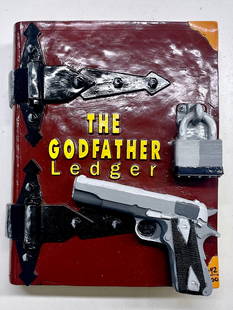 Godfather Ledger Sculpture Full Color by Steve Kaufman SAK: "Godfather Ledger Sculpture Full Color" by Steve Kaufman SAK. Casting Sculpture Signed and Numbered limited edition. Measures 15 x 12 x 4.5 in