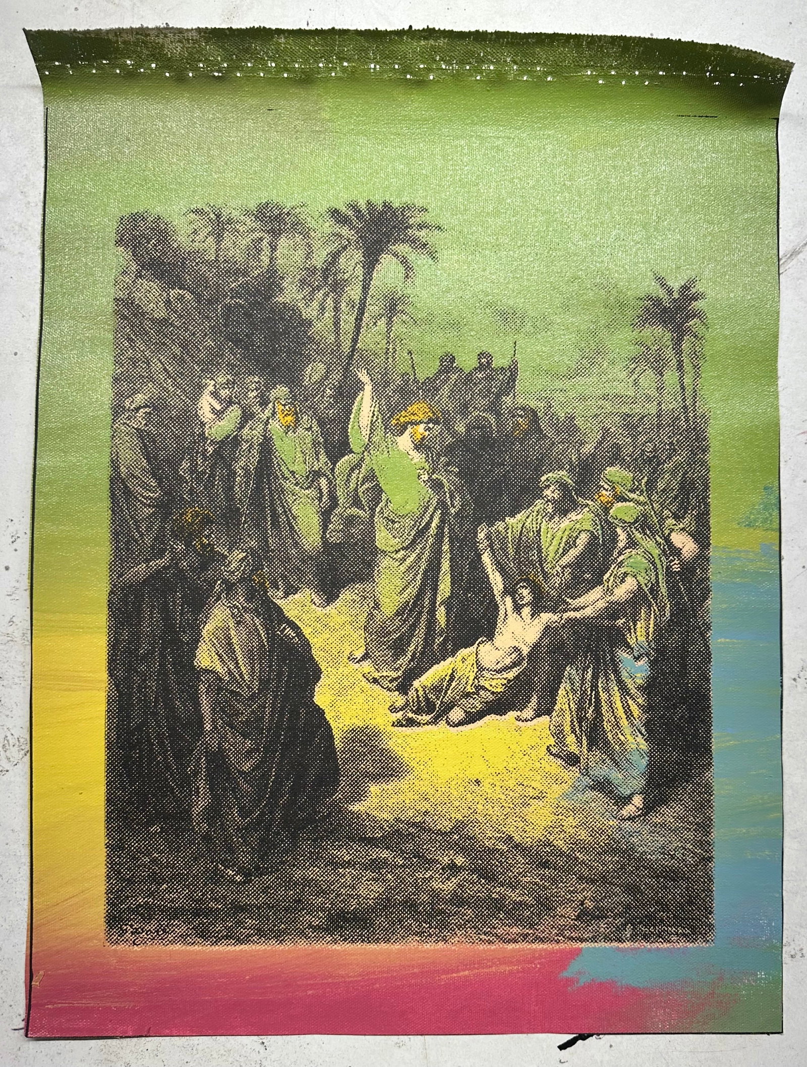 Jesus Healing the Lunatic by Steve Kaufman (1 of 1)