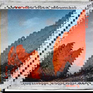 I Love Red Rock by Steve Kaufman: I Love Red Rock by Steve Kaufmanis a digital print on canvas numbered 2/50 and is hand signed by Steve Kaufman. Due to the nature of the canvas, these will need to be stretched or mounted for framing