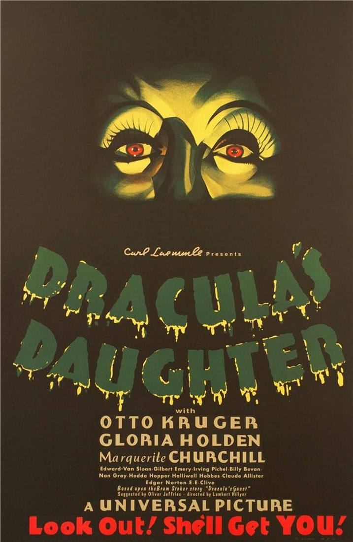 Draculas Daughter 1936 Movie Poster Lithograph (1 of 1)