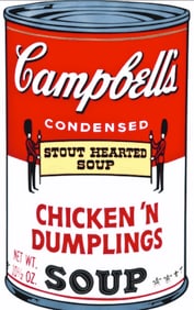 Chicken 'N Dumplings, Soup Can Series 2 by Andy Warhol