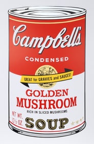 Golden Mushroom, Soup Can Series 2 by Andy Warhol