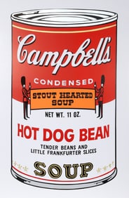 Hot Dog Bean, Soup Can Series 2 by Andy Warhol