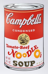 Tomato–Beef Noodle from Soup Can Series 2 Limited Edition by Andy Warhol