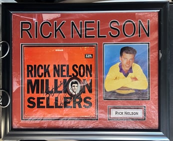 Signed Ricky Nelson Album LP Plaque