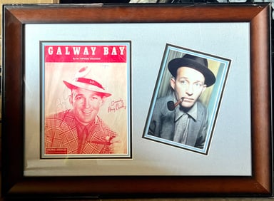 Signed Bing Crosby Galway Bay Plaque