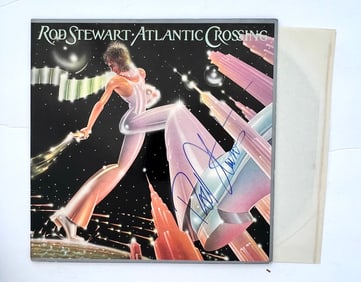 Signed Rod Stewart Atlantic Crossing LP