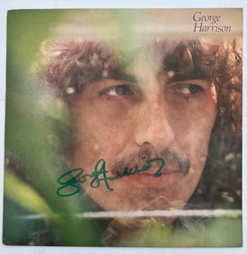 Signed George Harrison Album Cover