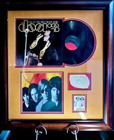 Signed The Doors Live LP Plaque