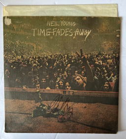 Signed Neil Young Time Fades Away LP