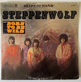 Signed Steppenwolf Self Titled Album Cover