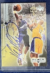 Karl Malone Signed Card