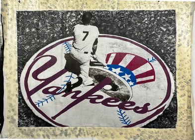 Mickey Mantle NY Yankees by Steve Kaufman