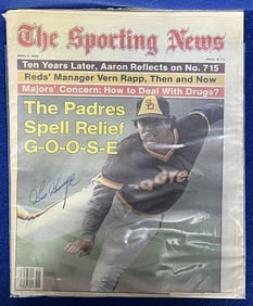 Goose Gossage Signed Newspaper