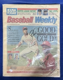 Ozzie Smith and Barry Larkin Signed