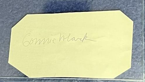 Connie Mack Signature