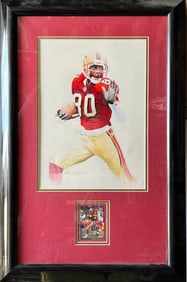 Rice Runs by Ben Teeter with Jerry Rice Card