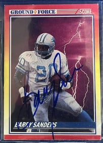 Barry Sanders Signed Card