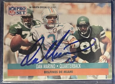 Dan Marino Signed Card