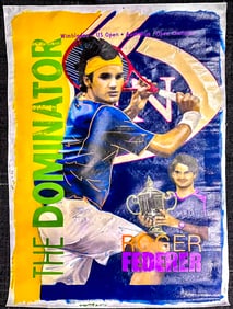 Roger Federer The Dominator by Steve Kaufman