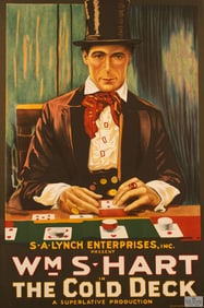 The Cold Deck 1917 Movie Poster Lithograph