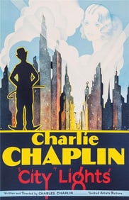 Charlie Chaplin City Lights 1931 Movie Litho
