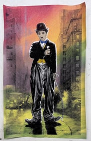 Actor Charlie Chaplin by Steve Kaufman