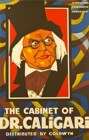 The Cabinet of Dr Caligari 1920 Movie Poster Litho