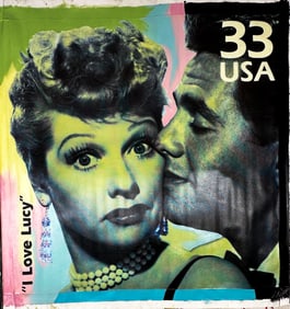I Love Lucy Stamp by Steve Kaufman