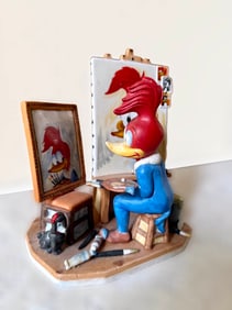 Triple Self-Portrait Figurine by Walter Lantz