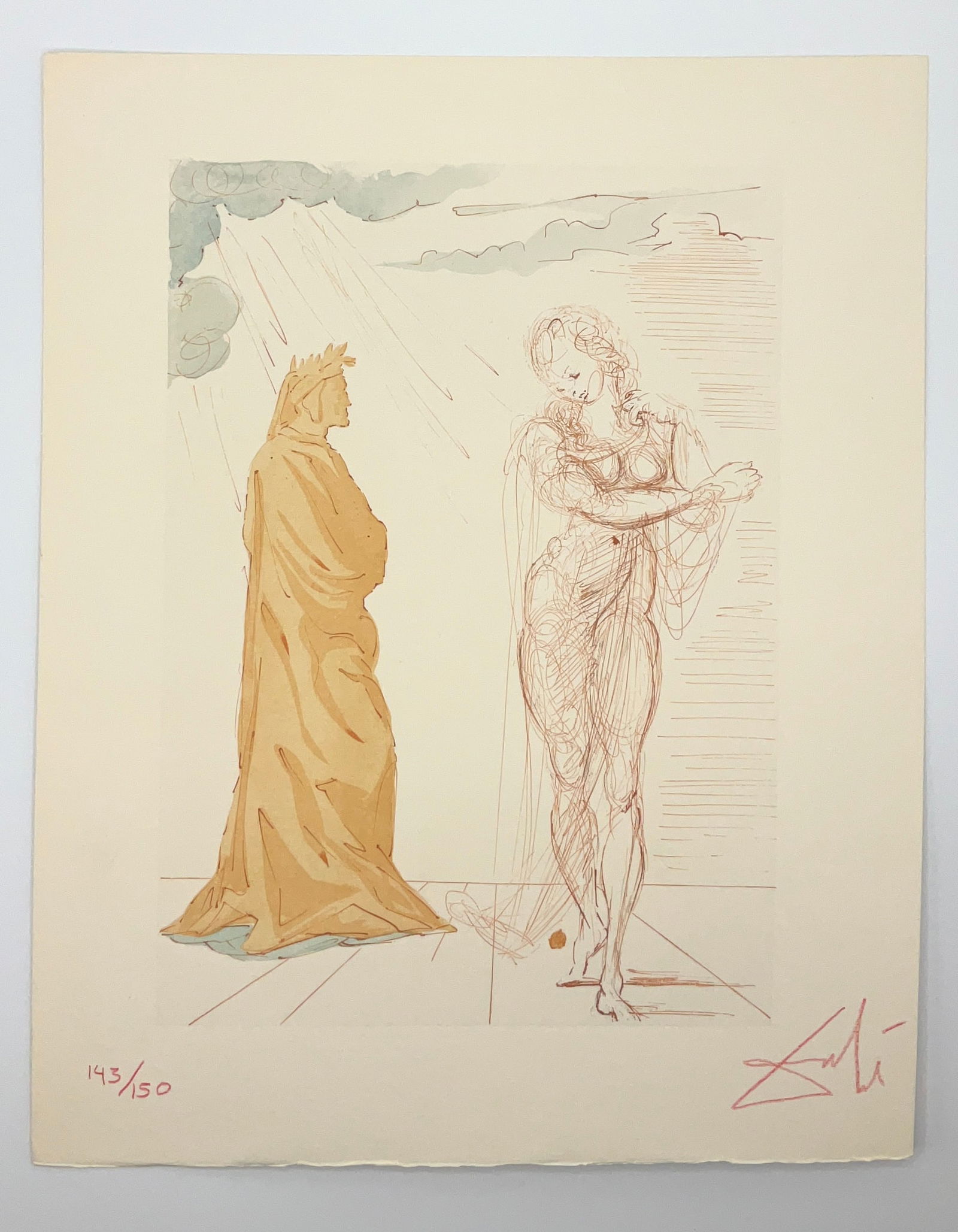 Divine Comedy Inferno Canto 2 by Salvador Dali (1 of 1)
