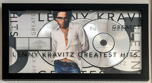 Lenny Kravitz Platinum Plaque